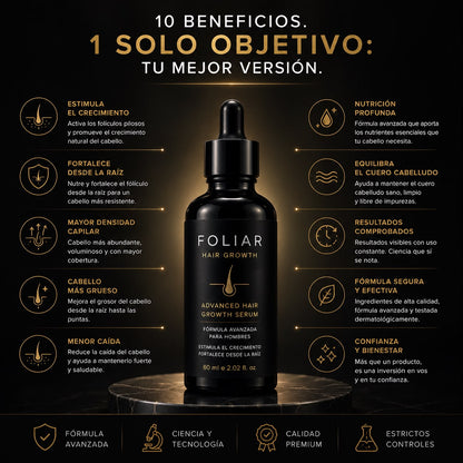 Foliar HairGrowth® - Serum Premium para Crecimiento Capilar
