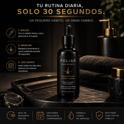 Foliar HairGrowth® - Serum Premium para Crecimiento Capilar