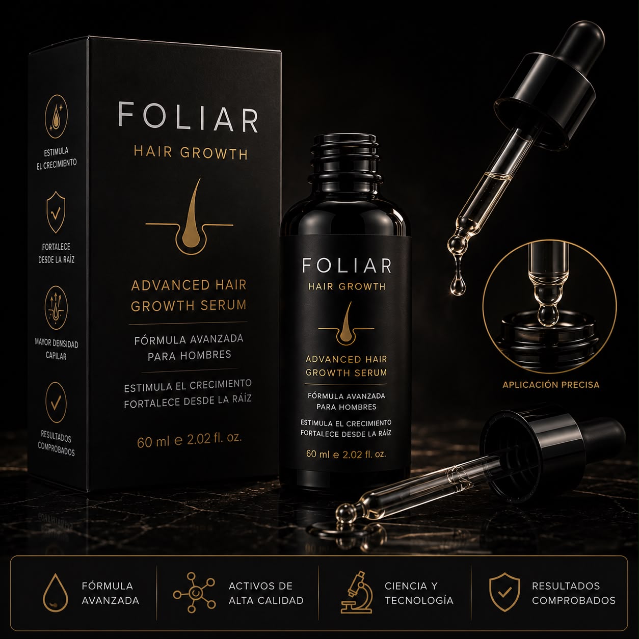Foliar HairGrowth® - Serum Premium para Crecimiento Capilar